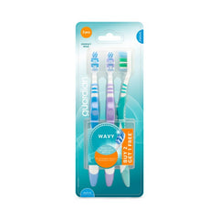 GUARDIAN WAVY TOOTHBRUSH MEDIUM (2+1) 3's