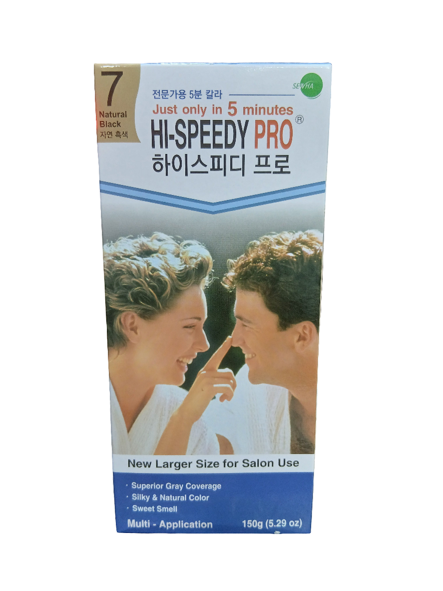 HI-SPEEDY PRO NATURAL BLACK HAIR COLOUR 150 GM