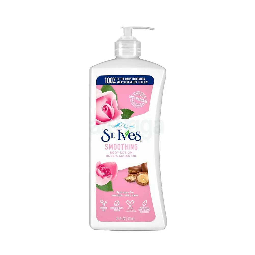 ST.IVES SMOOTHING ROSE & ARGAN BODY LOTION 621 ML