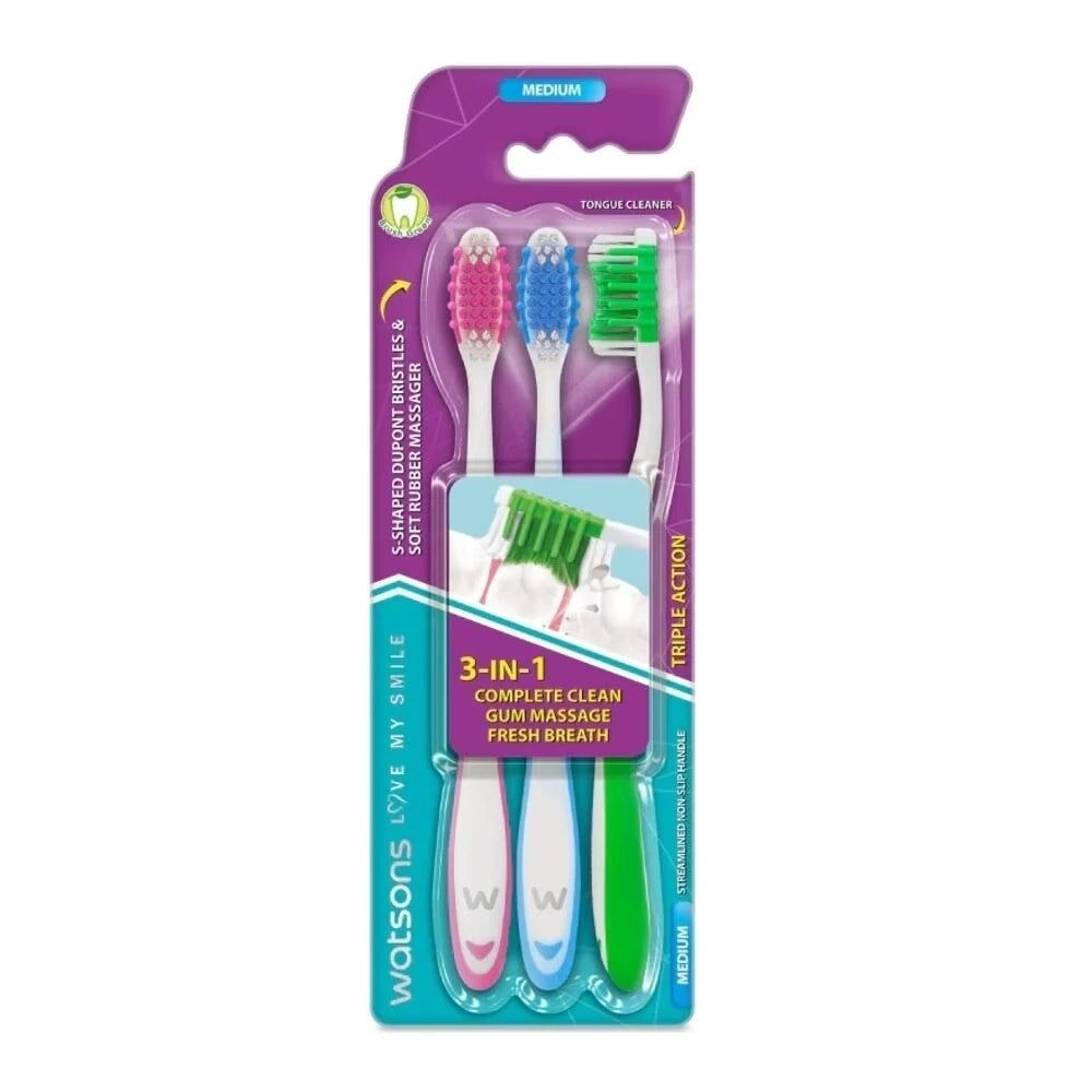 WATSONS GENTLE SOFT TOOTHBRUSH 3S