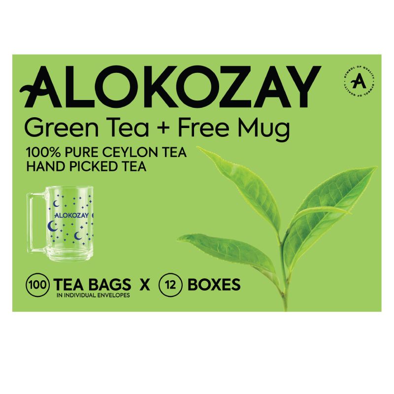 ALOKOZAY GREEN TEA 100 BAGG